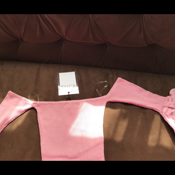 ❤️SALE Rehab Off The Shoulder Bell Sleeve Bodysuit - Picture 4 of 4